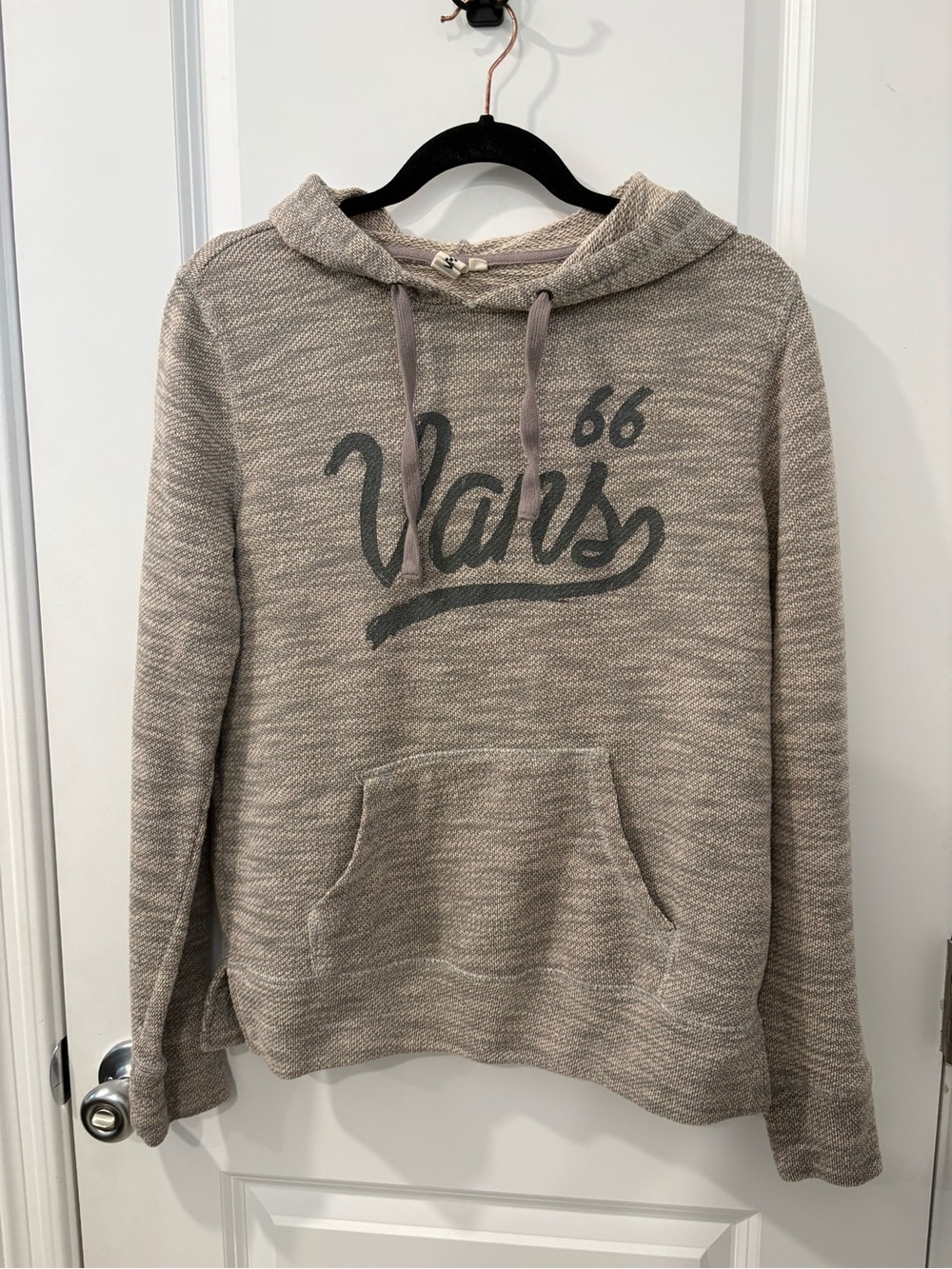Vans Beige '66 Logo Hooded Pullover Sweatshirt